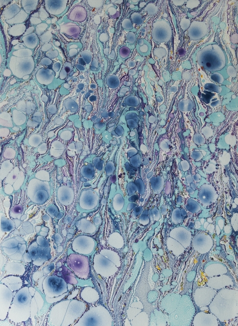 Effervescent by Tish Douzart | Marbled Monotype Effervescent